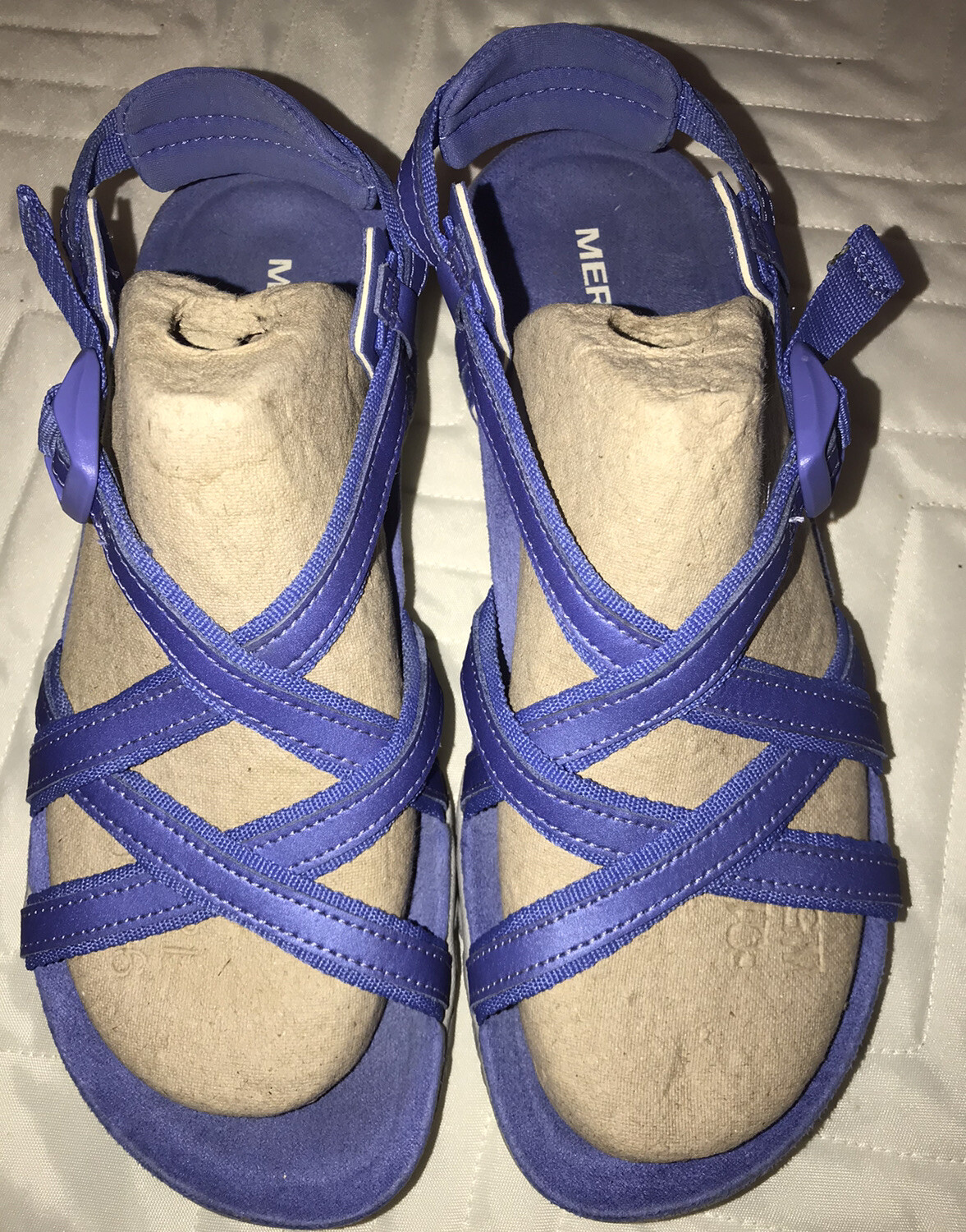 Merrell sandalo donna Terran(T) in lattice taglia 5. Baja cinturino blu J94024. Us intime ottimeioni