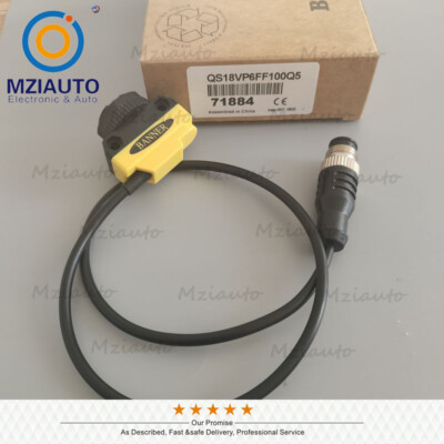 For Banner Engineering QS18VP6FF100Q5 71884 Photoelectric Sensor PNP 10-30VDC