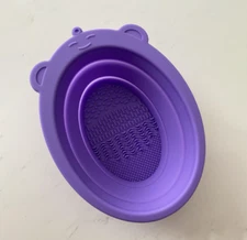Makeup Brush Cleaning Mat Washing Tool Purple