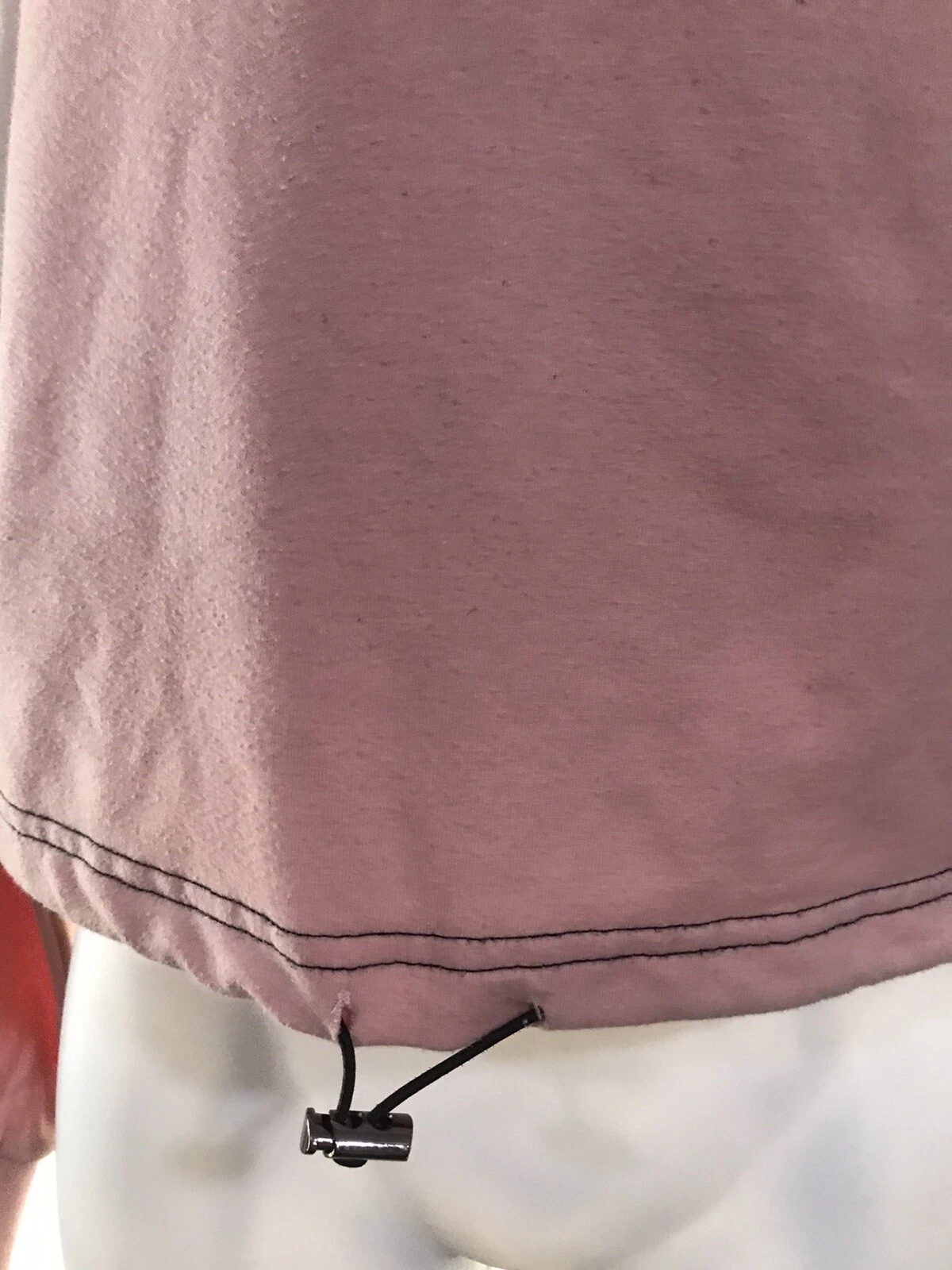 OFF WHITE Felpa donna piccola rosa nera e avorio con coulisse in vita abbigliamento invernale