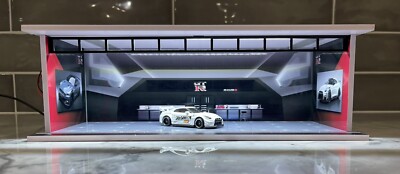 Skyline R35 Garage Theme 1:64 Model Garage Diorama LED Lighting! For Hot Wheels