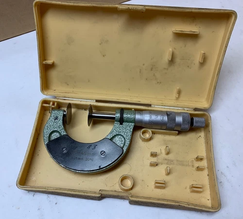 MITUTOYO Disc Micrometer - 50mm to 75mm - 0.01mm - Case