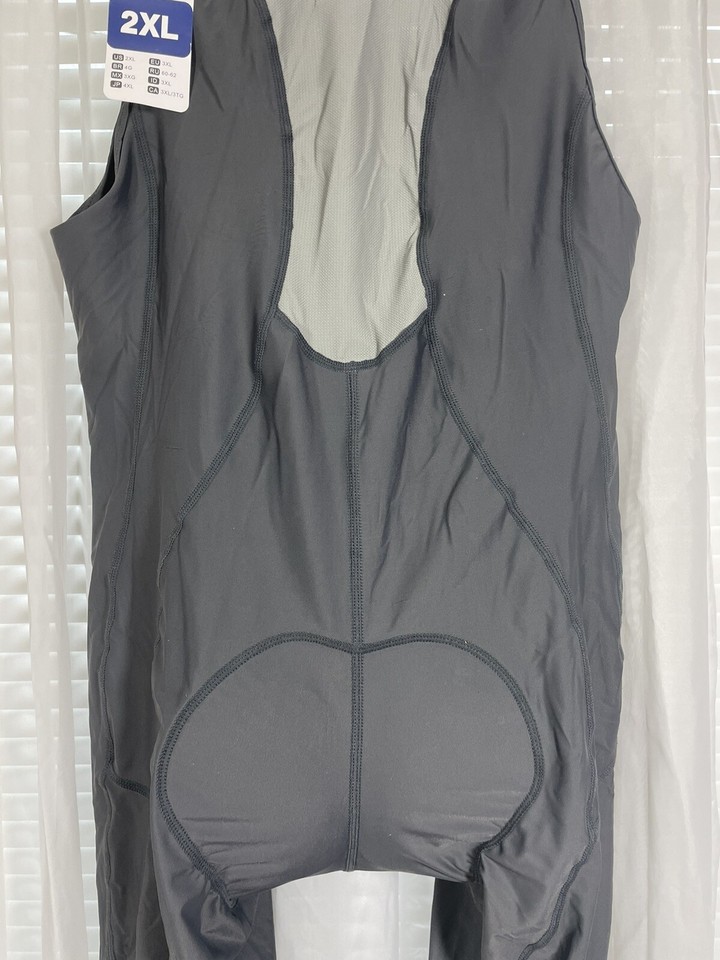 Przewalski Cycling Bib Shorts Size 2XL Gray 3D Padded Shock Absorbing