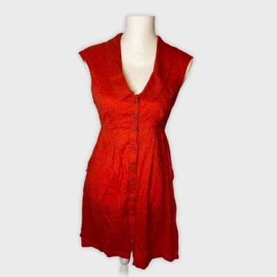 red corner dress Red Postmark Four Corner Anthropologie Dress 00