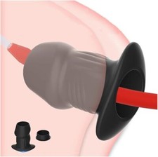 Silicone Hollow Plug Spreader Dilator Enemas Tunnel Speculum Expander BDSM Toy