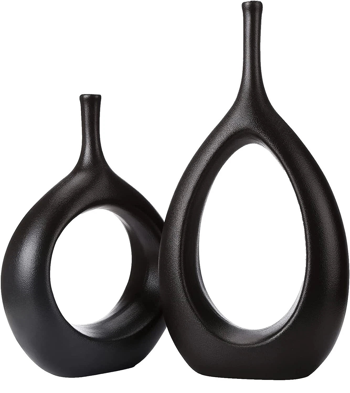 Jarrones Florero moderno negro