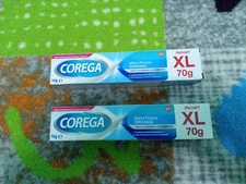 Corega XL Effective  Denture adhesive cream  ultra fixing  strong 2 pack 