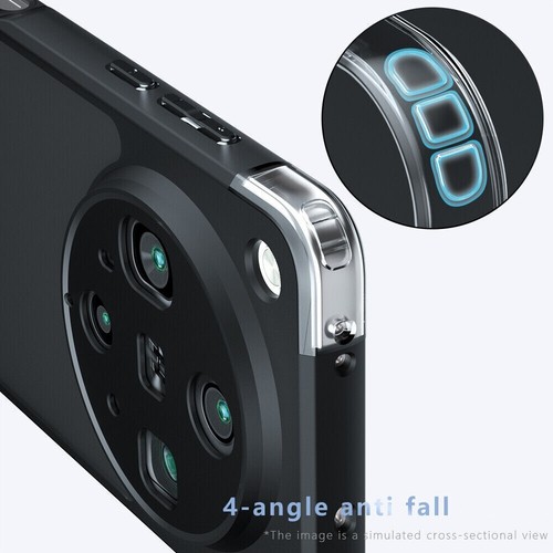 Funda Carcasa TPU Suave Antideslizante Antideslizante Para Oppo Find X8 Ultra, Negra Mate - Imagen 4 de 13
