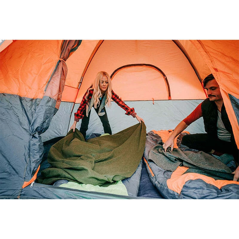 Stansport Wool Emergency Survival Blanket Cover Throw Bed Camping Blanket - Image 4 of 4