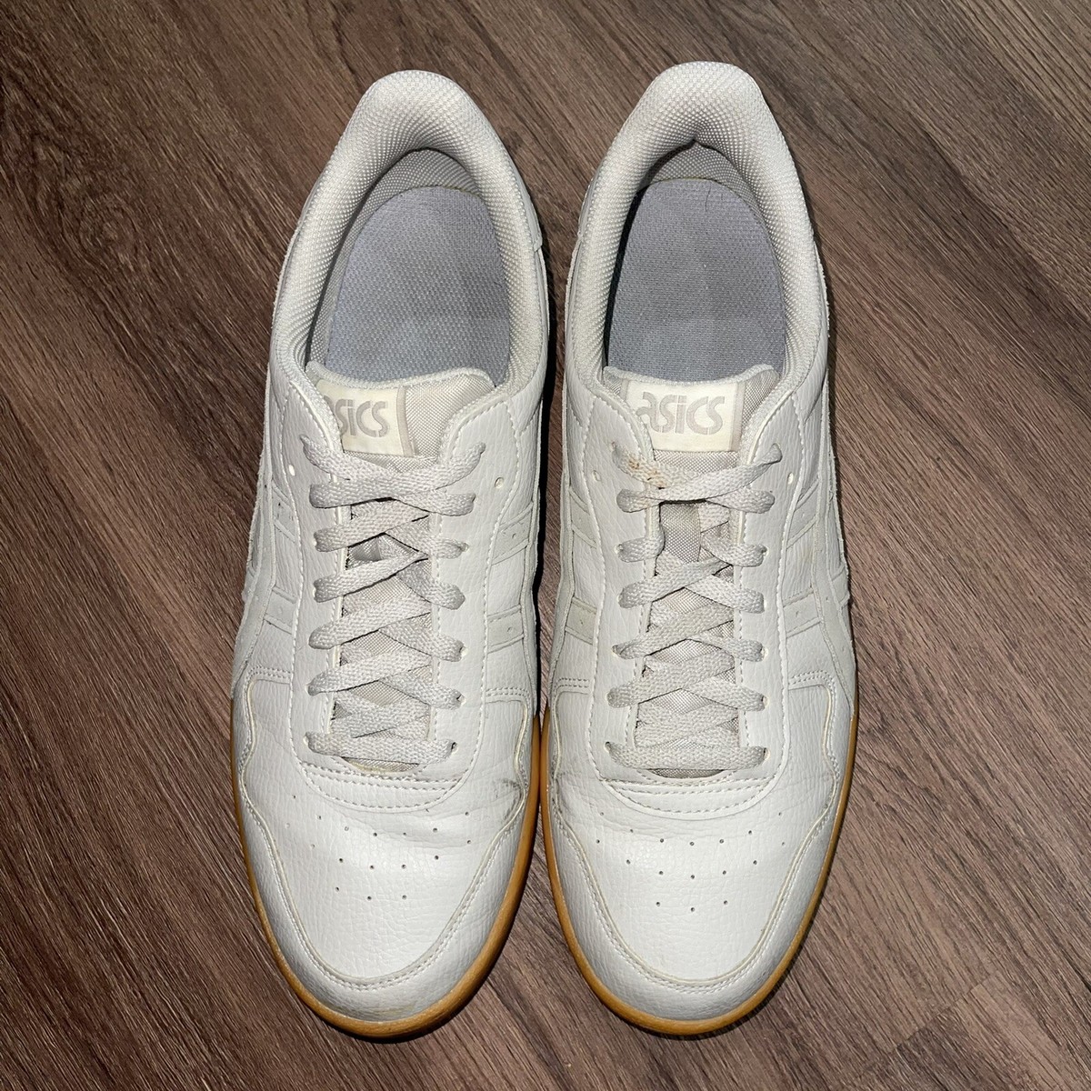 ASICS Japan S Oyster Gray Grey Gum Rubber Sole Leather
