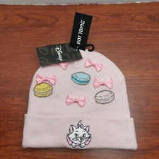 Disney X Hot Topic Beanie Hat Pink Bow Cap