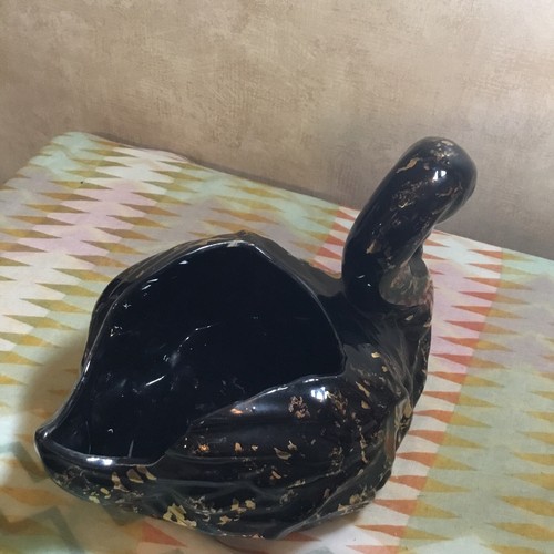 Vintage McCoy Brush Pottery Monumental Graceful Swan 12" PLANTER CENTERPIECE USA - Picture 2 of 9