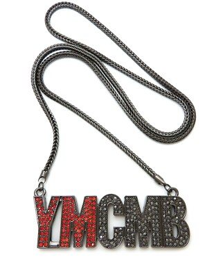 NEW YOUNG MONEY YMCMB PENDANT WITH 4mm 36'' FRANCO CHAIN