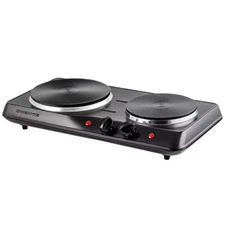 Double Burner Electric Stove Cooking Cooktop Kitchen Countertop Hot Plate Cooker