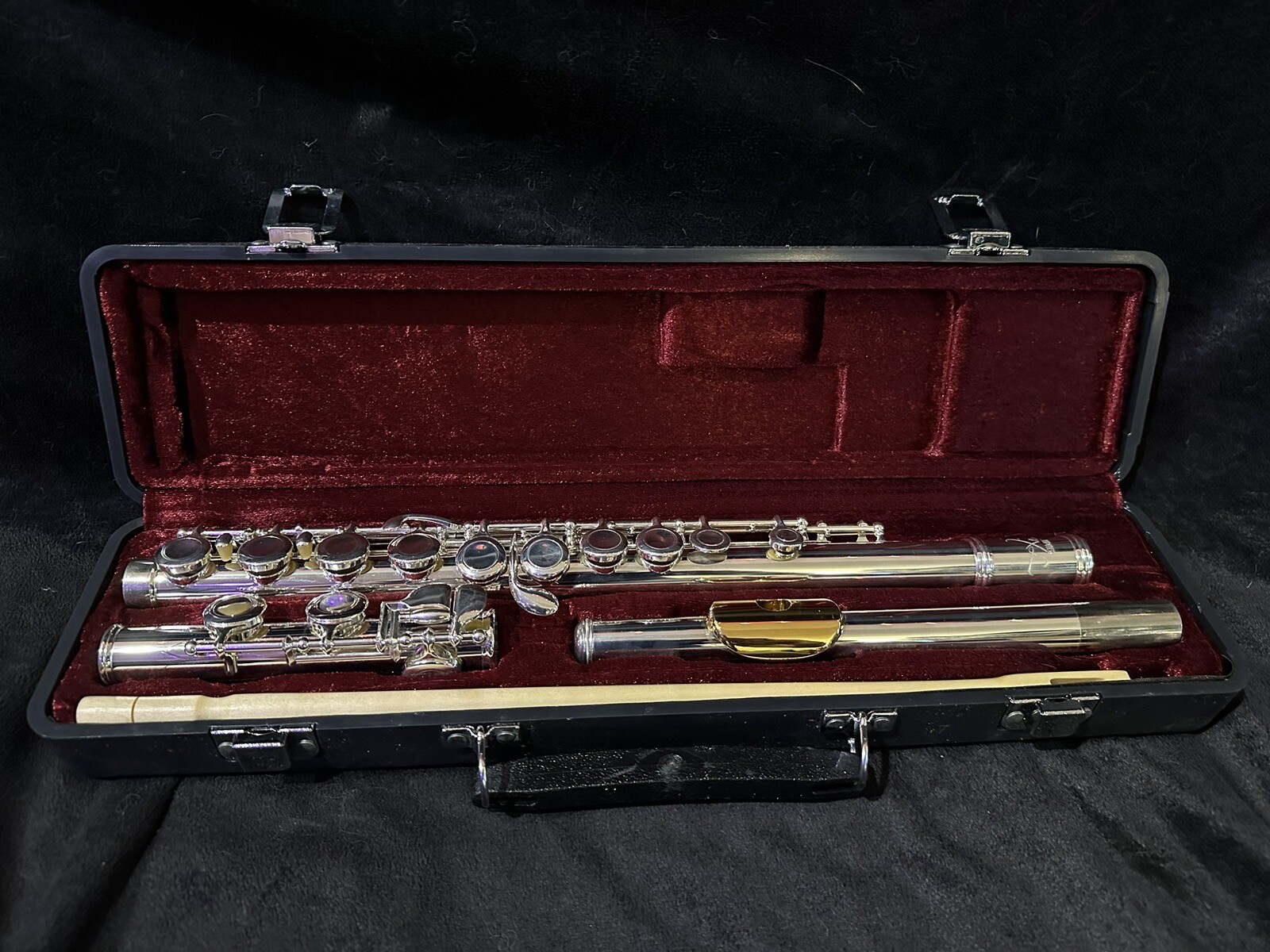 Jupiter Carnegie XL CF50 Flute Nickel Silver Plated, Gold Lip Plate eBay