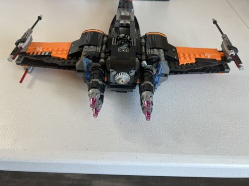 LEGO Star Wars: Poe's X-Wing Fighter Plane Spaceship (75102) Black Orange 15” - Picture 7 of 11