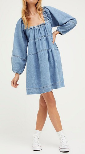 NEW FREE PEOPLE LOU JEAN BABYDOLL DRESS 