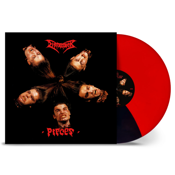Dismember 'Pieces' Lp Rot-Schwarzes Split-Vinyl - Neu & Versiegelt-image