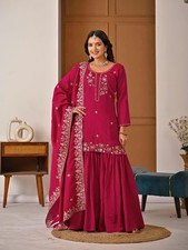 Salwar Kameez Pakistani Indian Wedding Party Wear Dress Bollywood Palazzo Suit