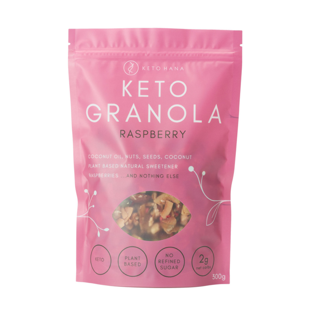 Keto Hana Grain/Dark Raspberry Keto Granola - 300G - Image 3