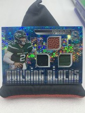 Zach Wilson Building Blocks 2021 Spectra /60 Triple Patch Jets Dolphins Rookie H