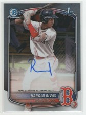 2025 Bowman Chrome Harold Rivas Base 1st Auto Autograph Rookie Card RC