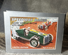 Schylling Speedway Racer Brand New Wind-Up Tin Toy Open Box Never Used