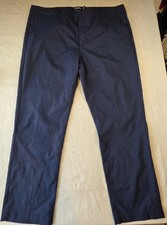 Chaps Men’s Golf Pants 40x30 Blue Slim Straight Fit Stretch Chino Performance...