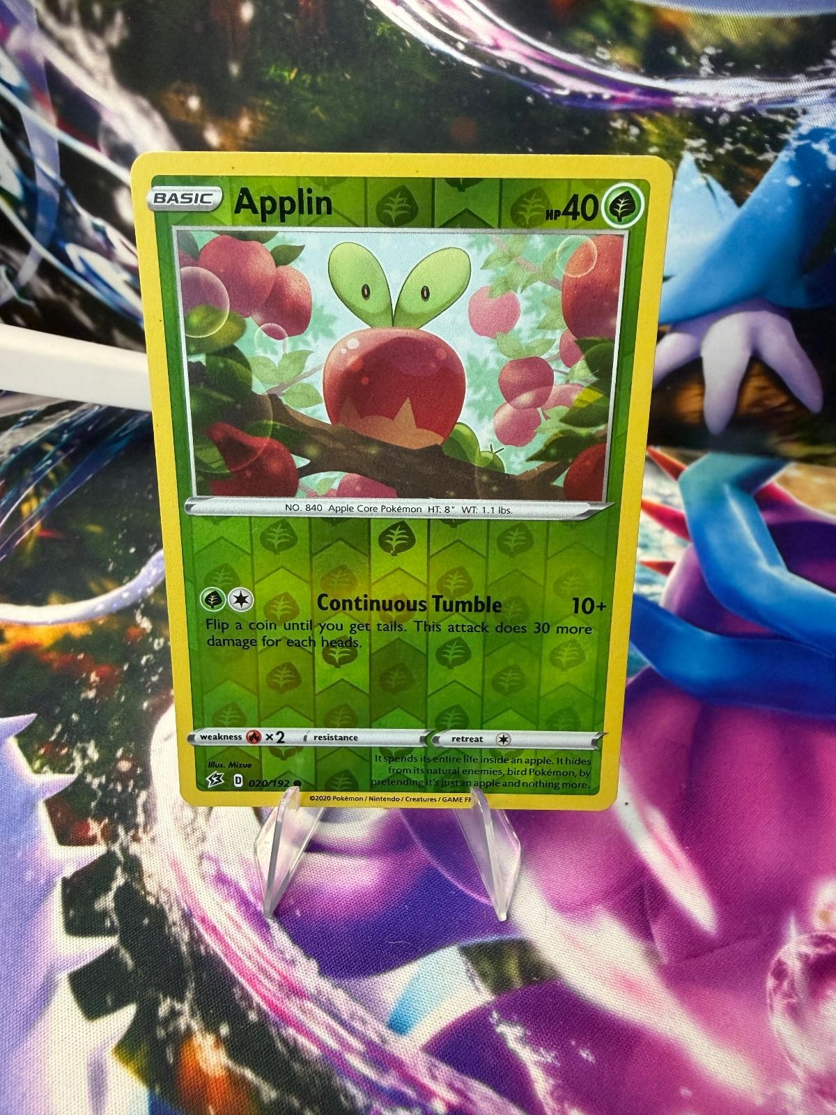 APPLIN 020/192 REBEL CLASH Reverse Holo Common Pokemon