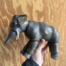 ANTIQUE Vintage SCHOENHUT HUMPTY DUMPTY CIRCUS ELEPHANT Toy Wood Painted Toy