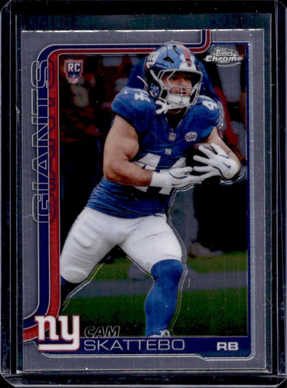 2025 Topps Chrome Cam Skattebo RC #331 Giants Rookie