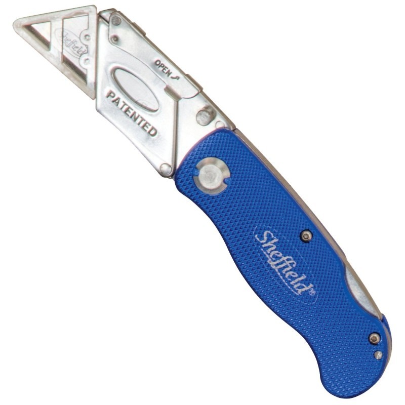 Sheffield 12113 Utility Knife, 2-1/2 in L Blade, Stainless S