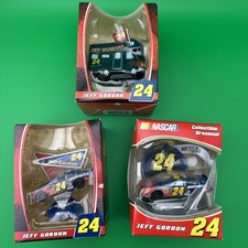 Lot of 3 -Trevco NASCAR Collectible Ornaments - Jeff Gordon 24 Racing