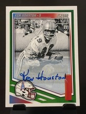 2025 Panini Score Ken Houston Signatures Auto #299 Oilers