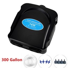 300 Gallon Adjustable Silent Air Pump 14W for Aquarium Fish Tank Hydroponic