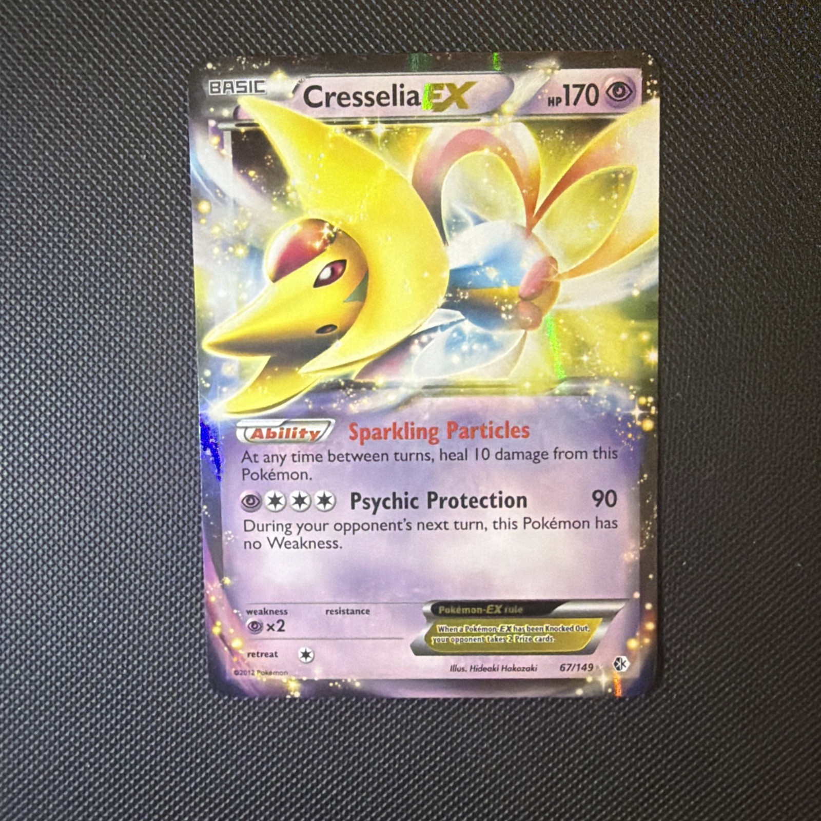 Cresselia EX 67/149 Holo EX Rare Boundaries Crossed Pokemon