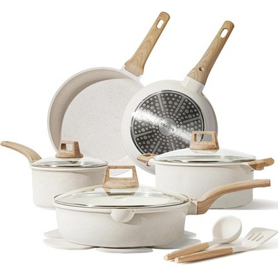 14 Pcs Pots and Pans Set Nonstick,Cookware Set Kitchen Cooking Set with Utens...