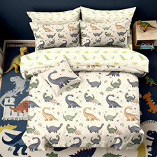 Dinosaur Twin Bedding Set for Boys - Soft Microfiber Comforter Accessories