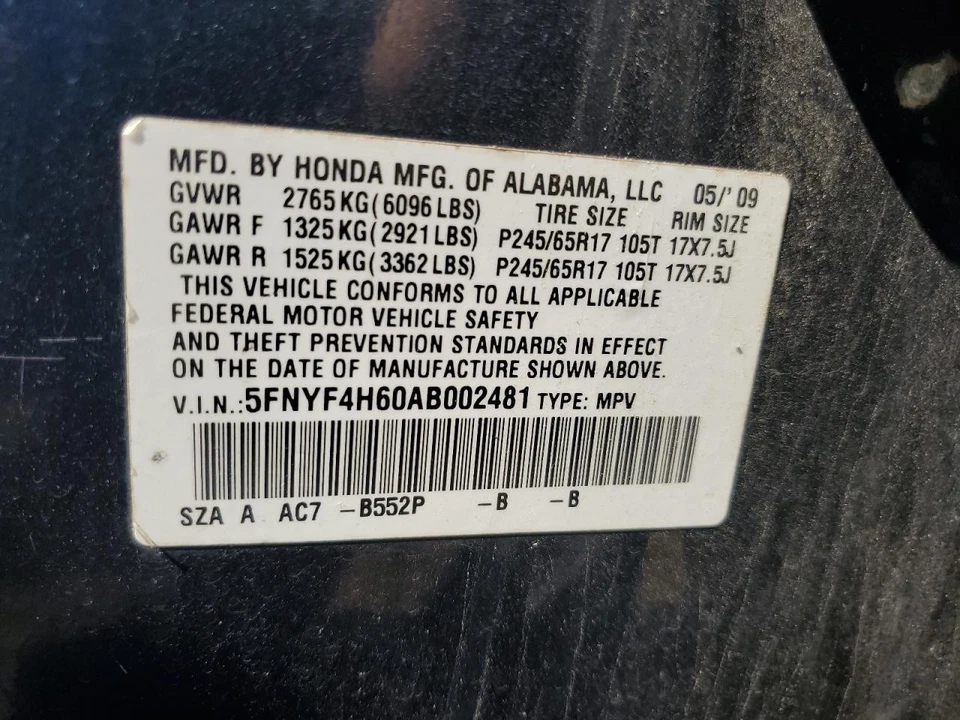 Used A/C Compressor fits: 2010 Honda Pilot  Grade A Foto 2 de 4