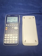 Casio FX-9750GII Graphing Calculator -BLUE  W/ Cover Tested 