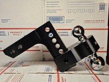 Rhino Usa 6 Adjustable Drop Hitch Dual Ball 2 Receiver Open Box Read Rhino Usa 6 Adjustable Drop Hitch Dual Ball 2 Receiver Open Box Read
