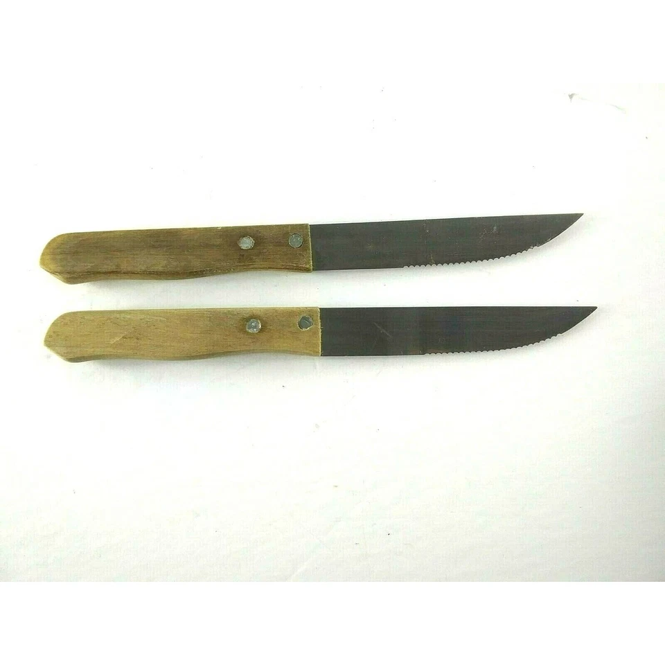 Lote de 2 cuchillos para carne Royal Norfolk extraviados 9 1/4" Foto 3 de 4