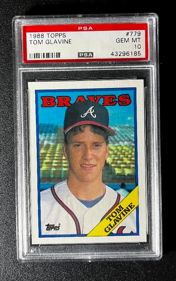 1988 R/C Tom Glavine Topps #779 Gem Mint PSA 10