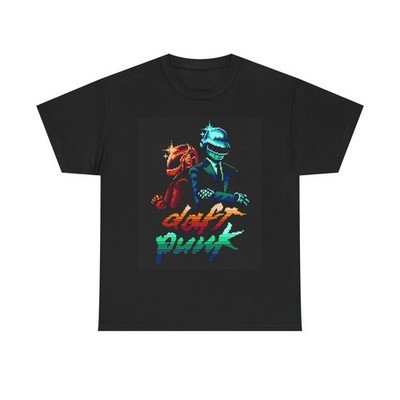 Daft Punk Graphic T Shirt Vintage Retro EDM Unisex Heavy