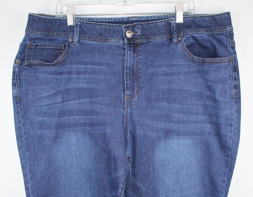 Pantalones de mezclilla/pantalones para mujer LINCOLN OUTFITTERS talla grande 20 W cremallera cómodos flexibles - Imagen 2 de 9