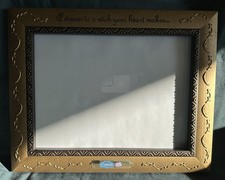 Disney CINDERELLA 8 x 10 FRAME "A Dream is a Wish Your Heart Makes" Mint