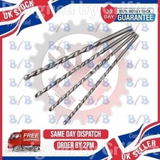 4PC LONG 300MM MASONRY DRILL BIT SET WALL MASONARY BRICK CONCRETE 6 8 10 12MM