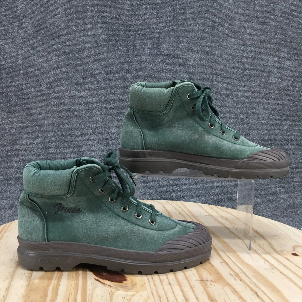 Guess vintage army green men’s size 6 boots‎ Guess Vintage Guess Boots | Grailed main image 2