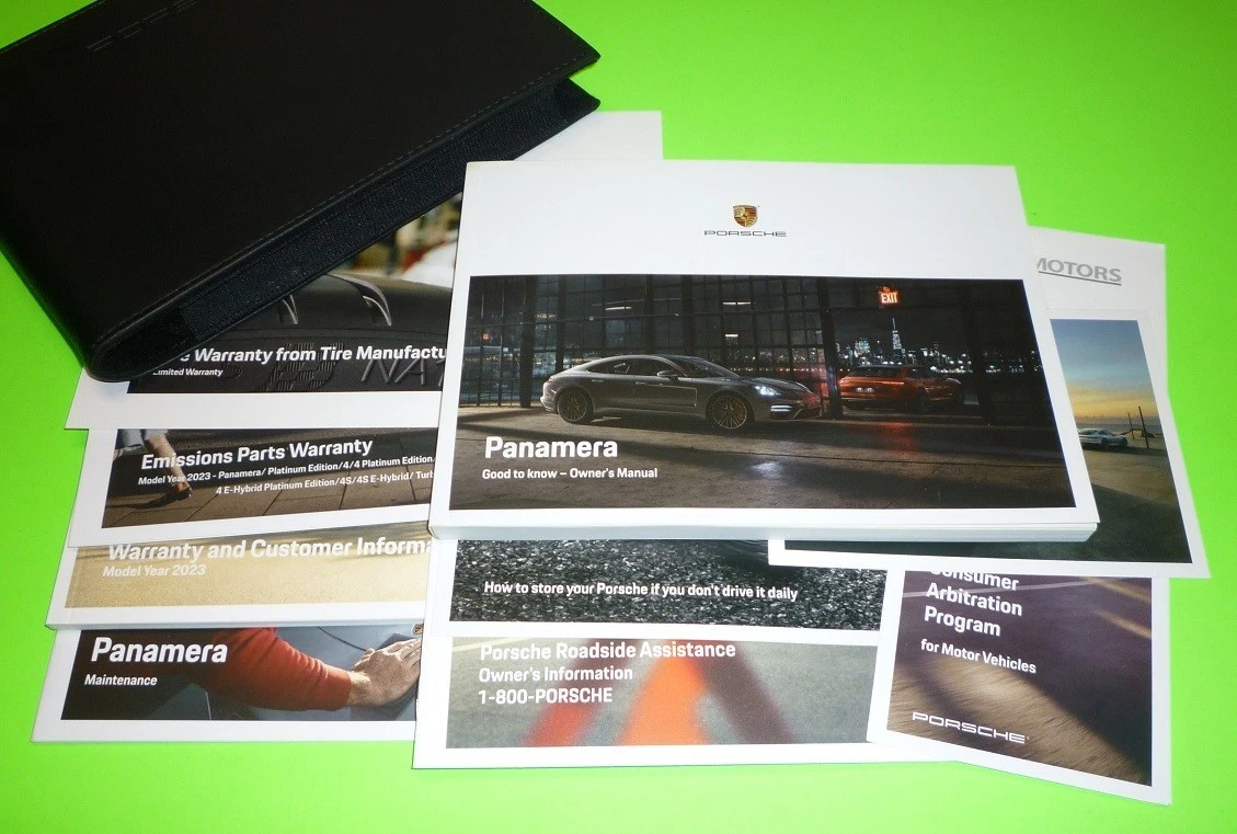 2023 PORSCHE PANAMERA OWNERS MANUAL SET +case 23 BASE 4 4S S GTS