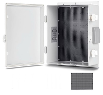 Outdoor Electrical Junction Box, ABS Water Resistant Enclosure with Internal 